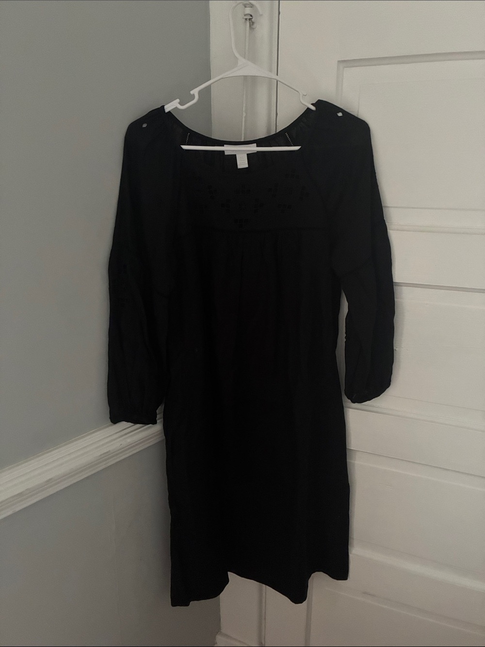 Eyelet Black Women's Dress